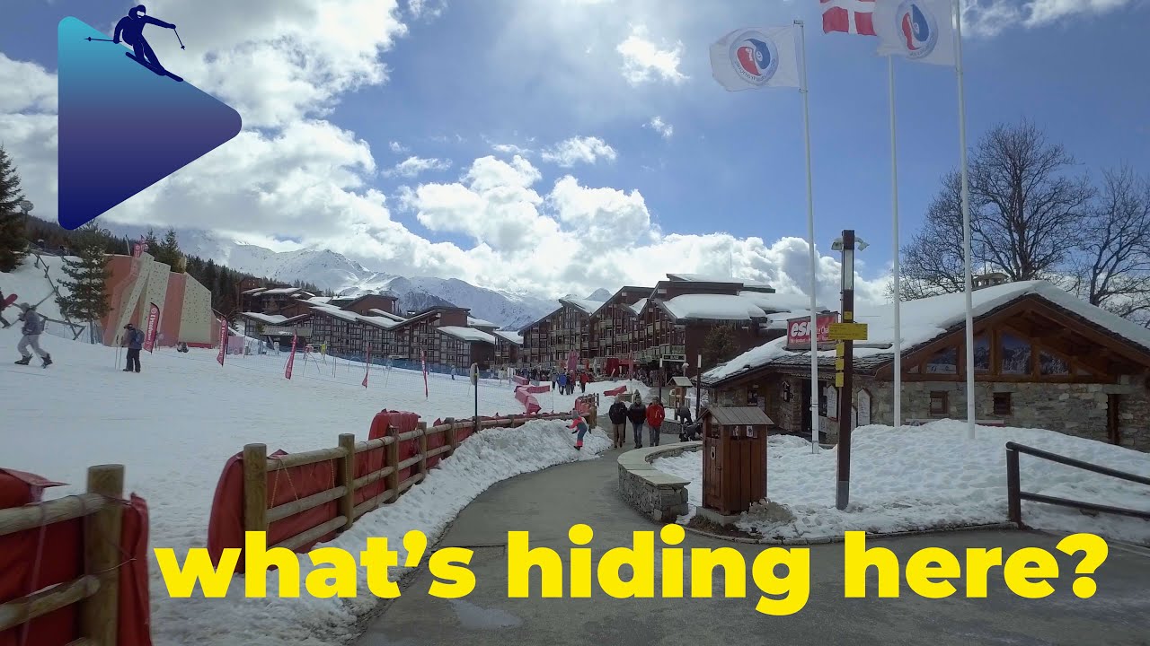 Arc 1800 Walking Tour | Explore Les Arcs Ski Resort in 4K (France) | Ski Resorts walks