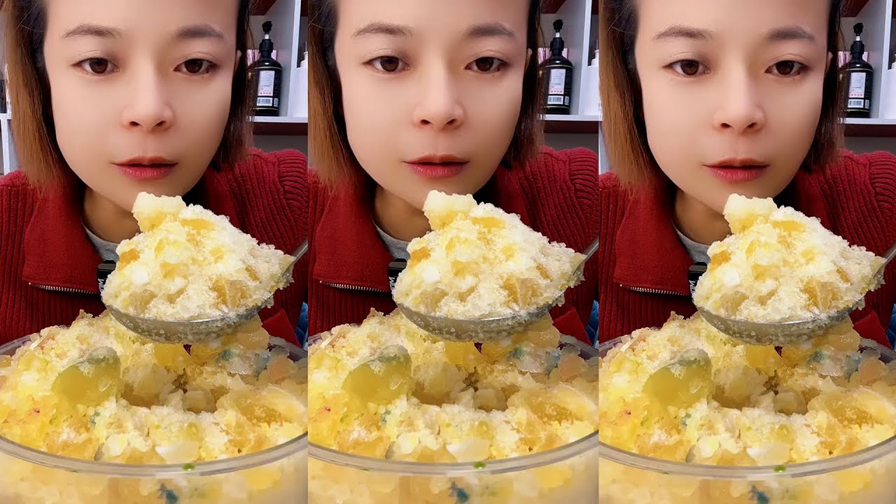 Y14 / ASMR ICE EATING / FREEZER FROST ICE / FLAVOURED ICE / ICE EATING🧊