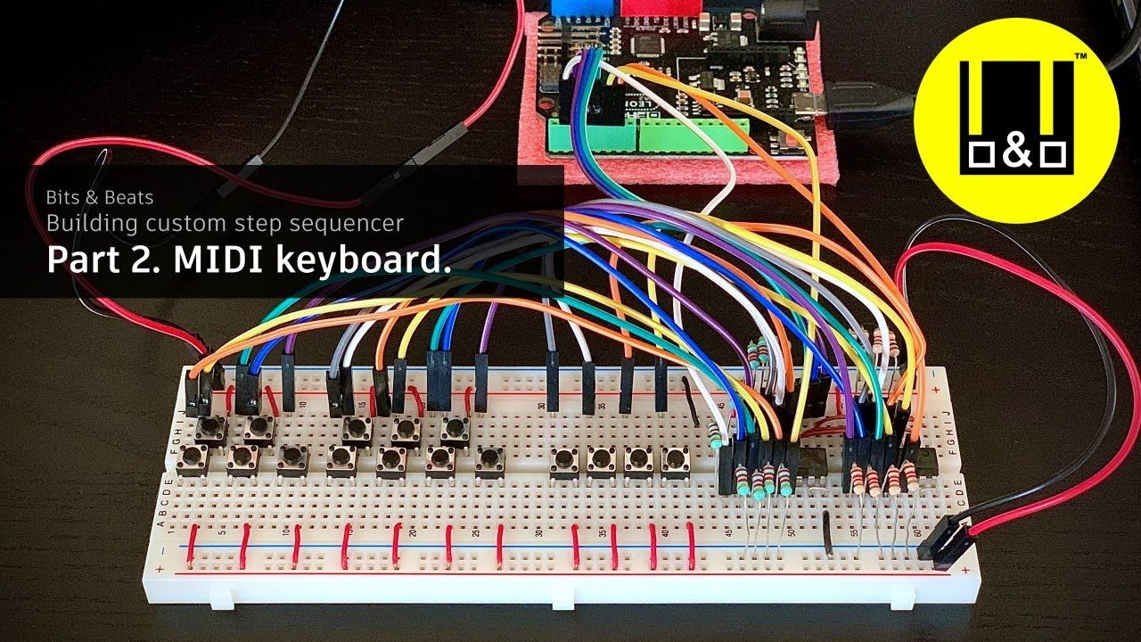 Building custom step sequencer: Part 2. MIDI keyboard.