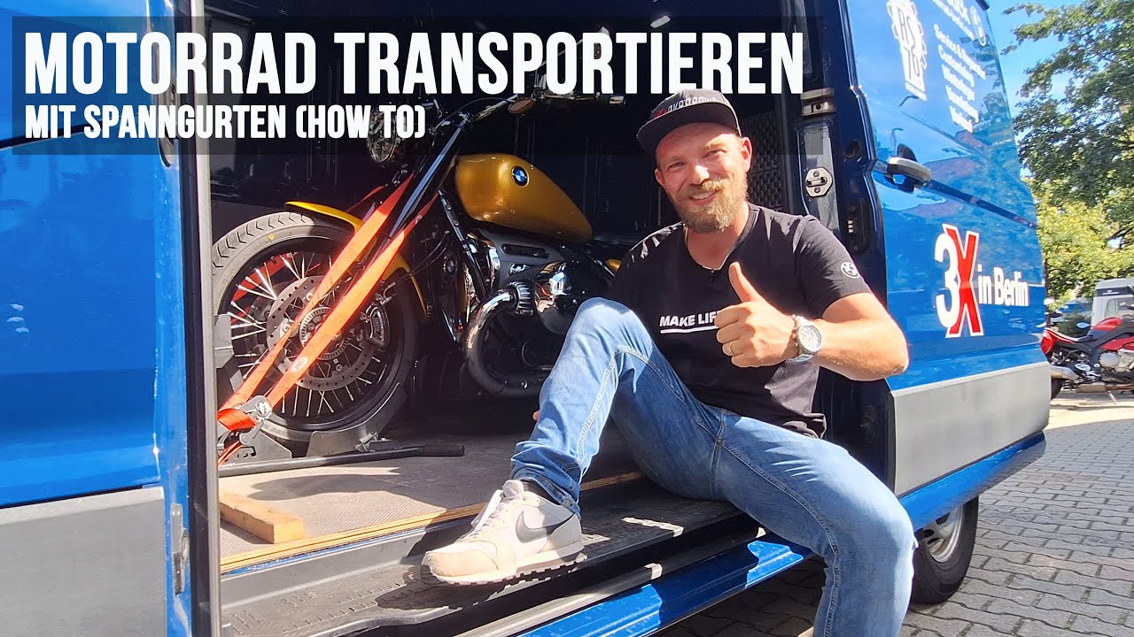 Wie sichere ich mein Motorrad für den Transport ab?