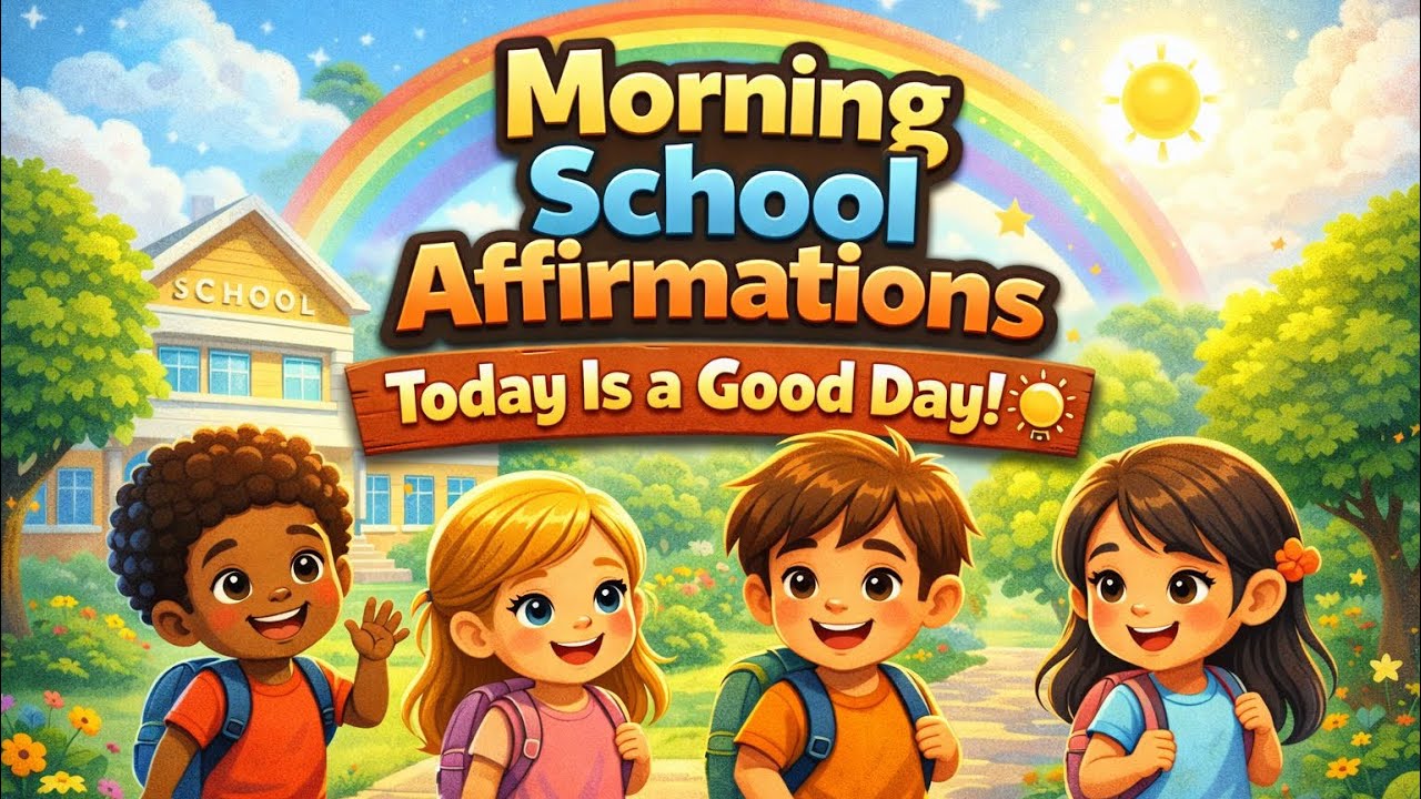 Before School Affirmations for Kids 🎒 | I Am Ready to Learn and Gro