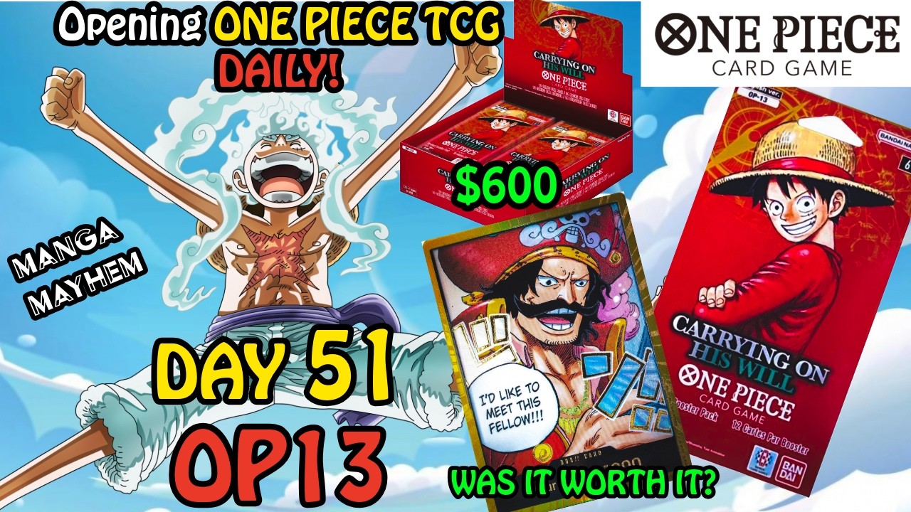 OP13 Opening Special!!! Was it worth the $600 price tag?! Join Danny and his Nakama on Day 51!! :)
