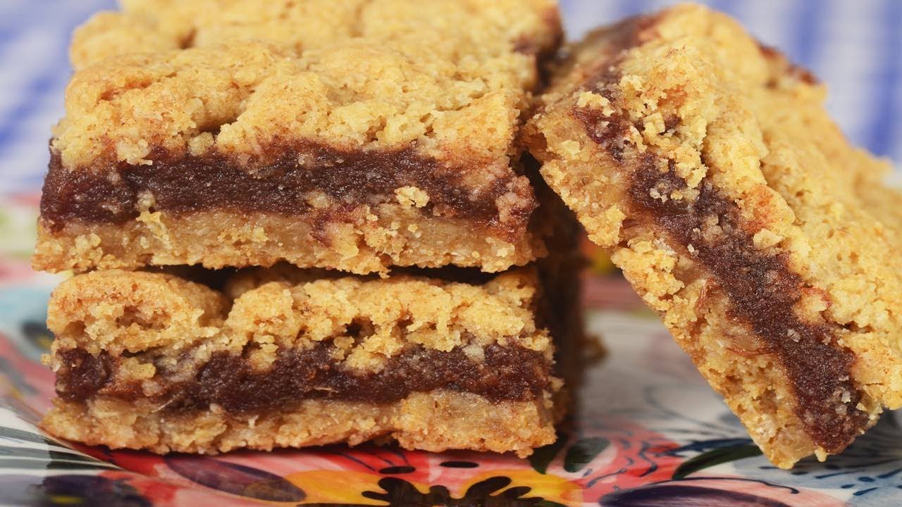 Date Squares Recipe Demonstration - Joyofbaking.com