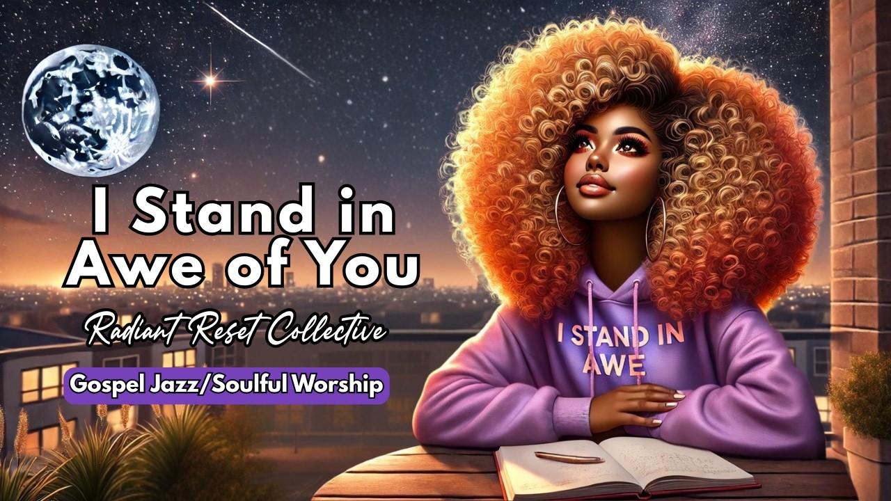 I Stand in Awe of You | Gospel Jazz Worship Lyric Video | Soulful Christian Worship Song