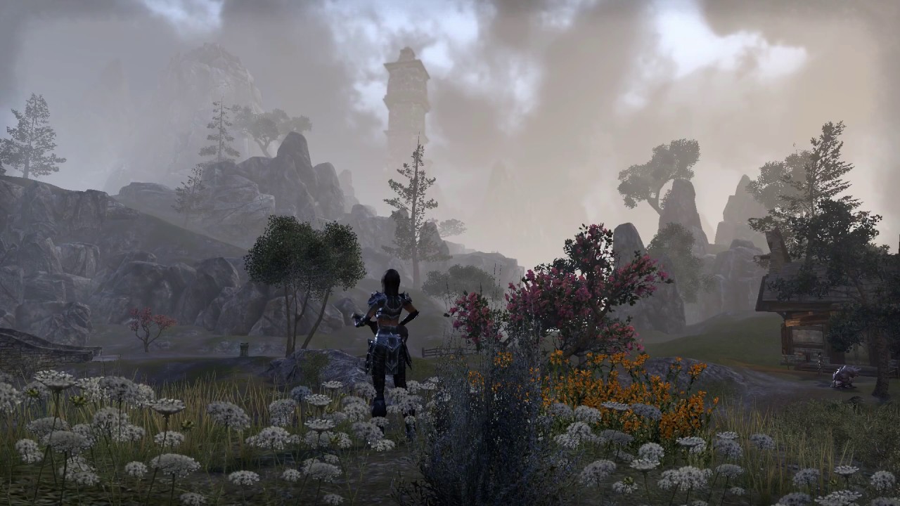 Playing Lute in the Rain in ESO - Relaxing Melodies