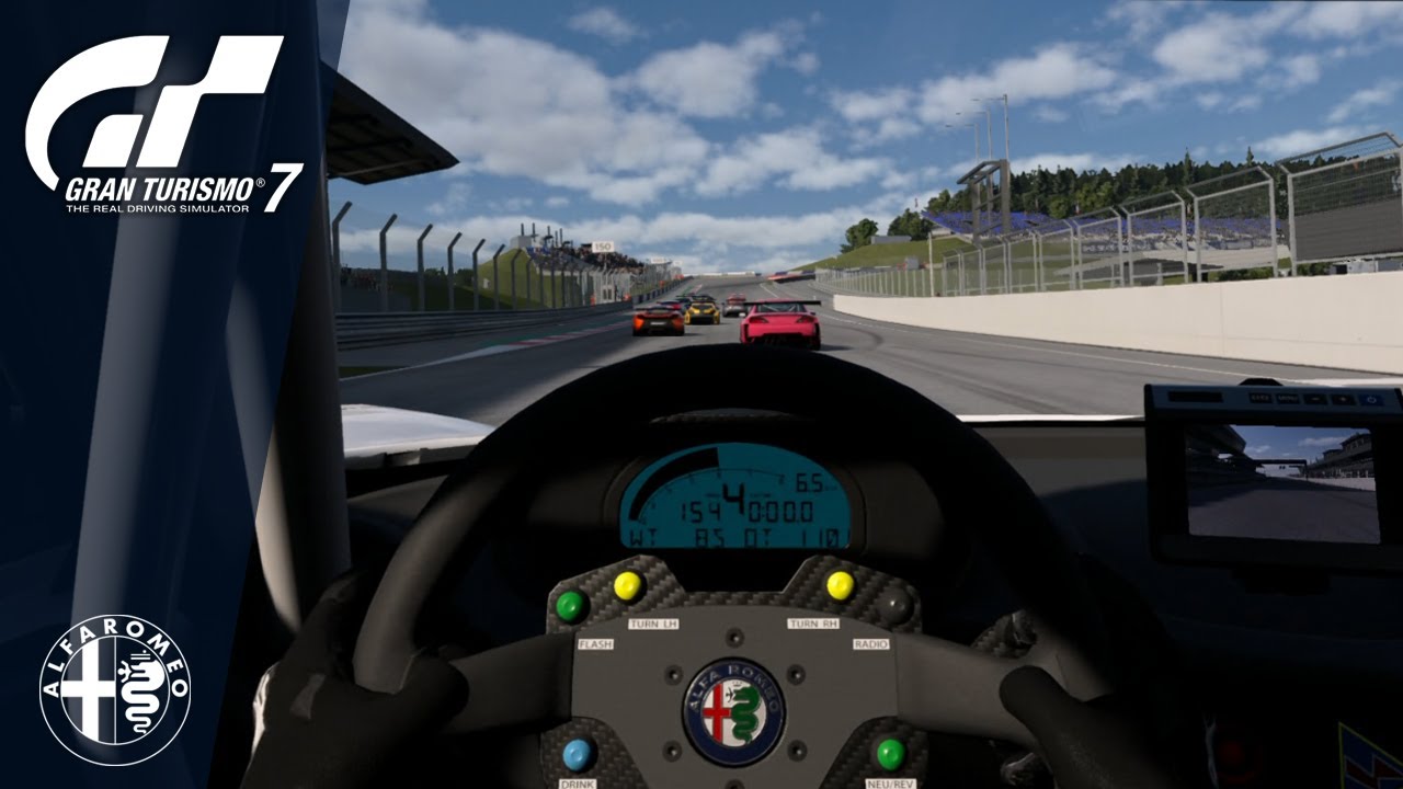 Gran Turismo 7 - Alfa Romeo 4C Gr.4 | Cockpit View | Red Bull Ring | No HUD