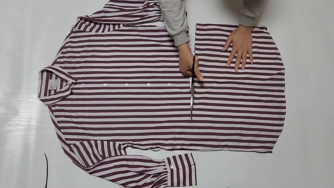 [DIY] 안 입는 옷이 있다면 이렇게 리폼 해보세요/옷리폼 /If there's something you don't wear, try reforming it like this.