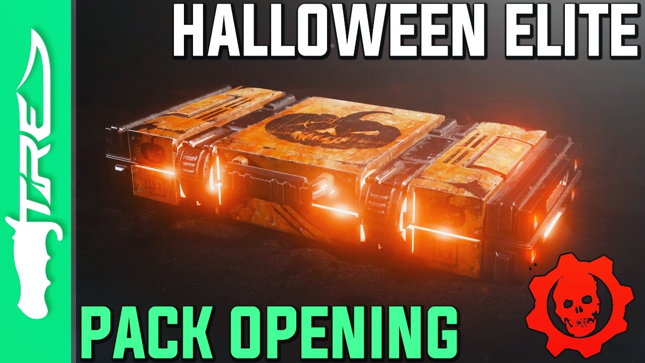 FIRST TRY LEGENDARY! - Gears of War 4 Gear Packs Opening - 5 HALLOWEEN ELITE PACKS (GoW4 Gear Packs)
