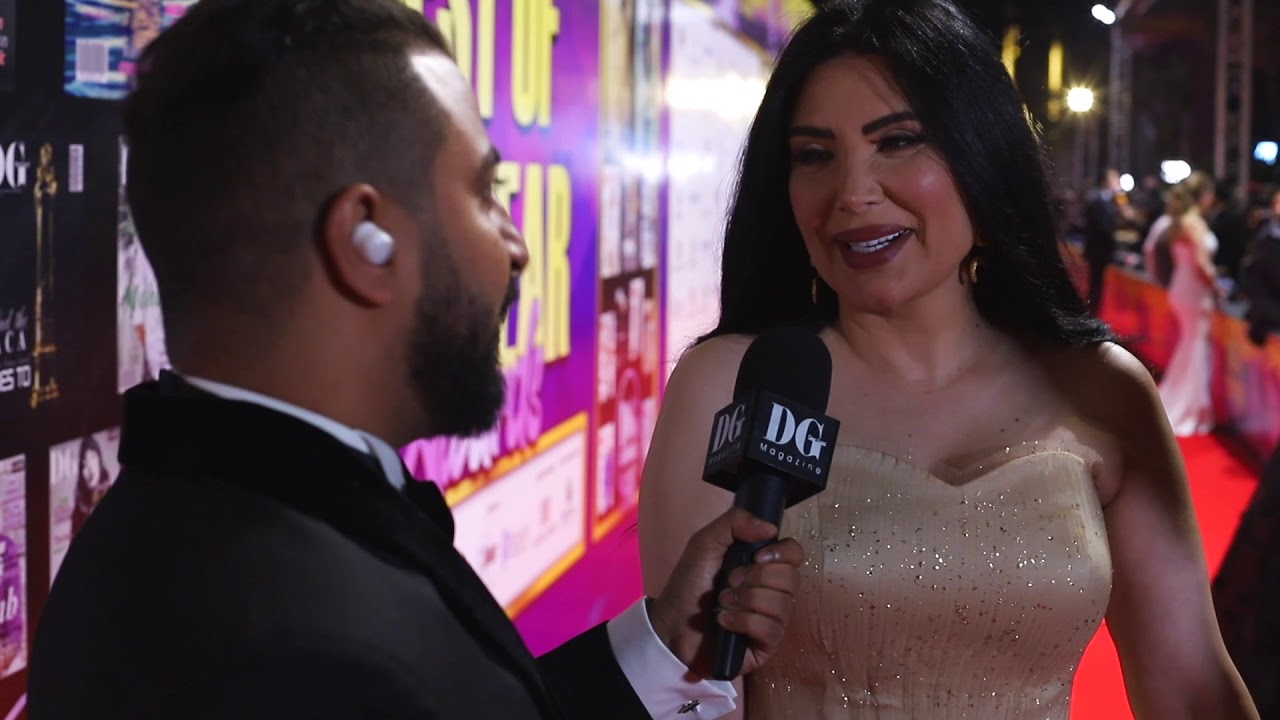 لقاء الفنانه عبير صبري  قبل حفل تسليم جوائز Dear guest 2019