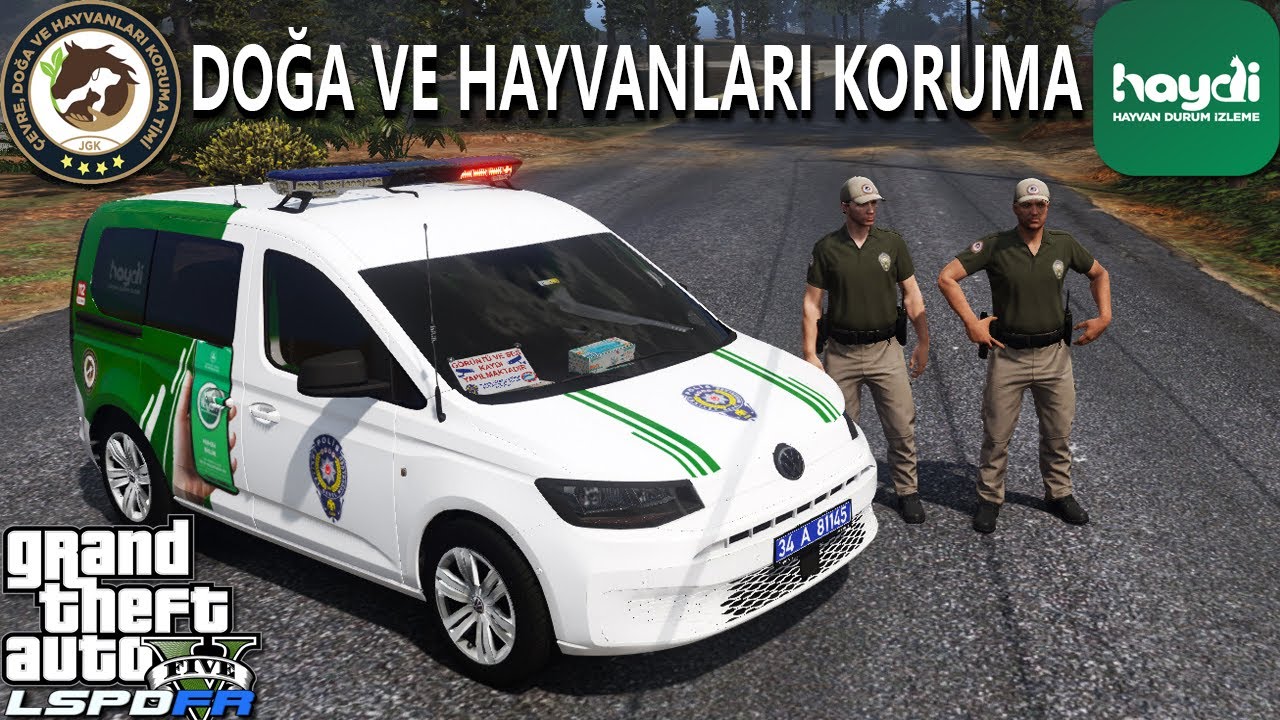 GTA 5 ÇEVRE DOĞA VE HAYVANLARI KORUMA POLİSİ | VW CADDY | LSPDFR #6