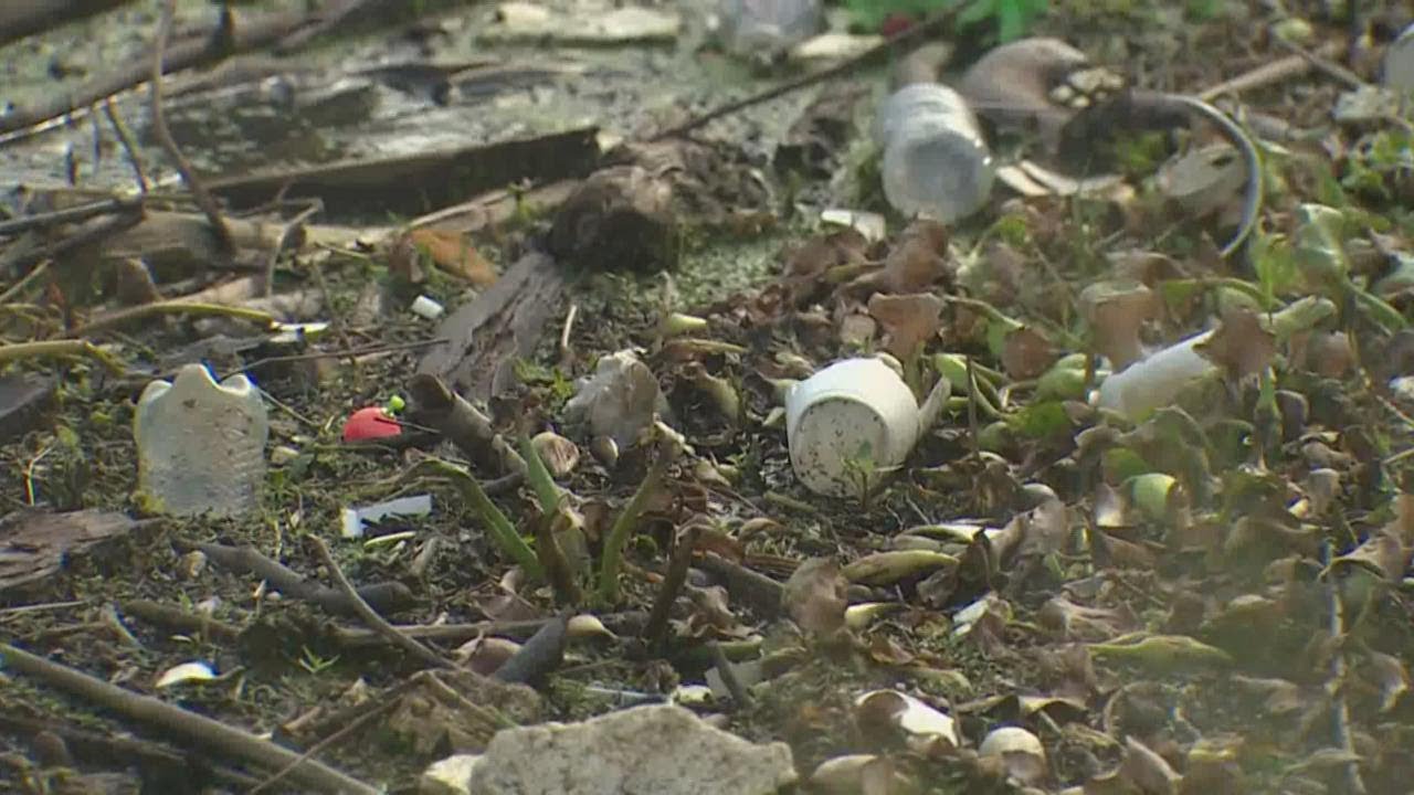 Major source of Houston's drinking water is littered with trash