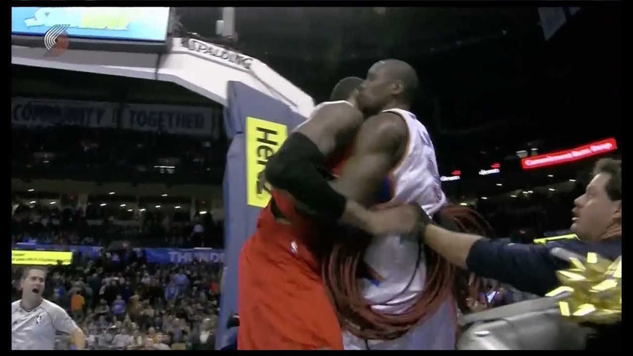 NBA Fight | Serge Ibaka vs LaMarcus Aldridge | HD