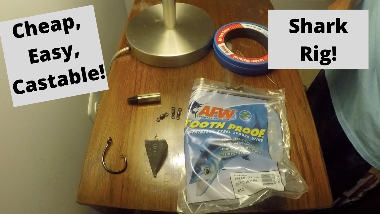 How To Make a Castable Surf Shark Fishing Rig | Cheap and Easy Shark Rig for Surf Fishing!