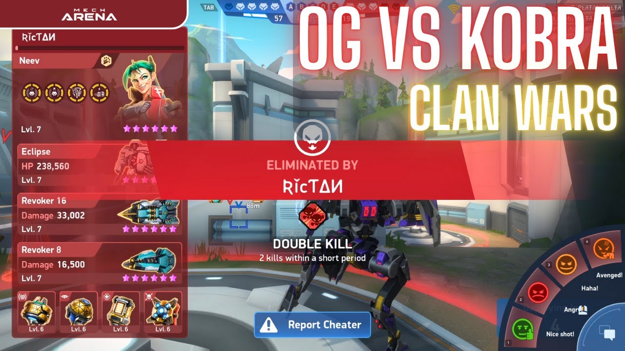 OG vs KOBRA | CLAN WARS 🔥 | BO5 CPC & 5v5 | Mech Arena