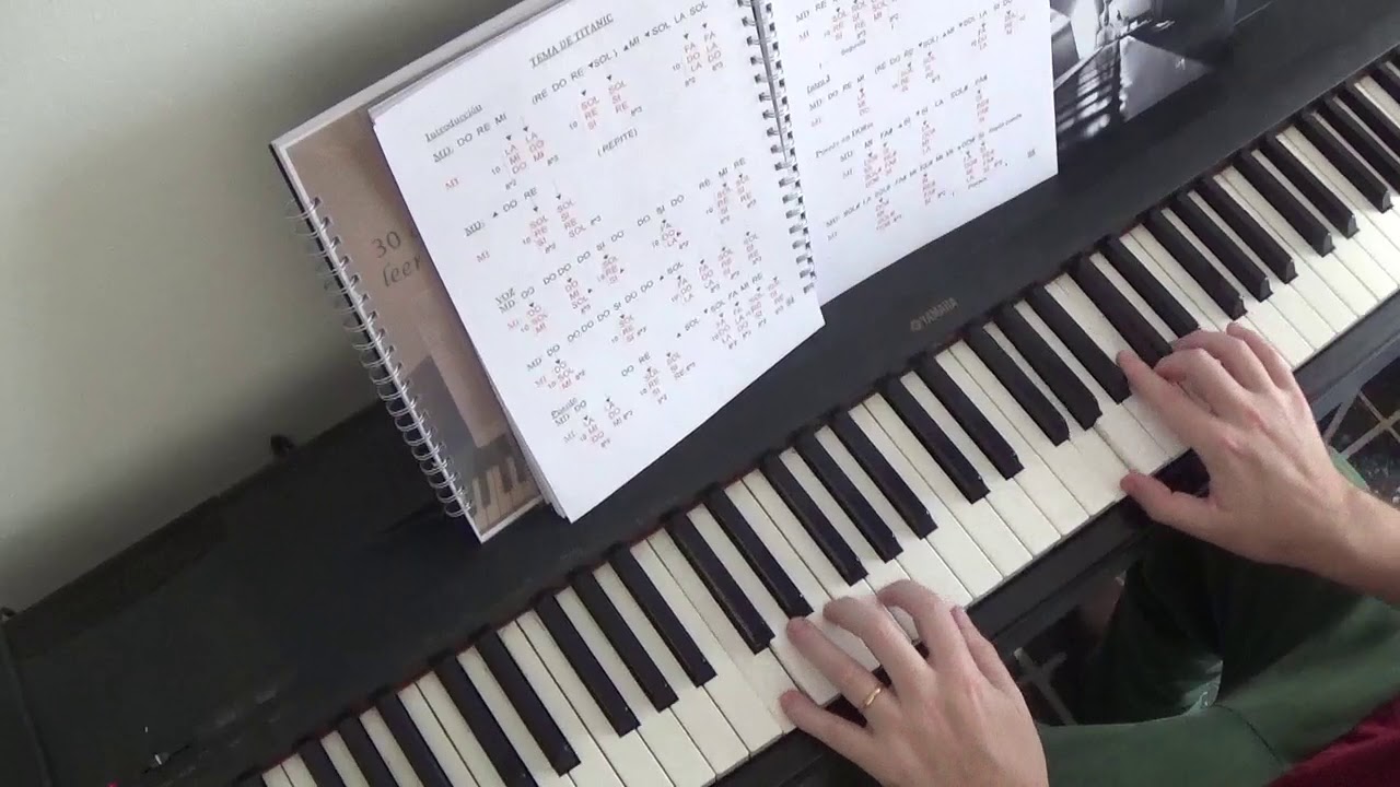 Tema de Titanic. Piano tutorial. My Heart Will Go On