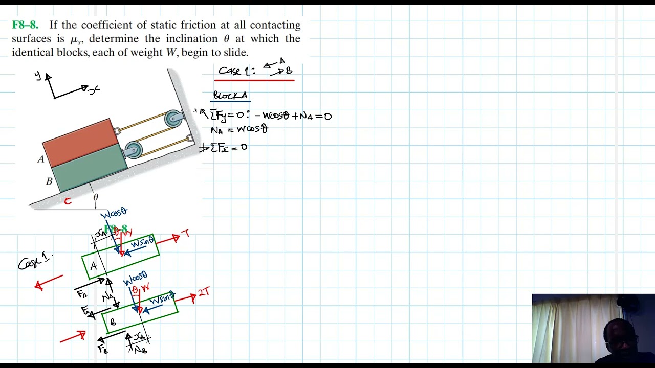 F8&ndash;8 Friction (Chapter 8: Hibbeler Statics) Benam Academy
