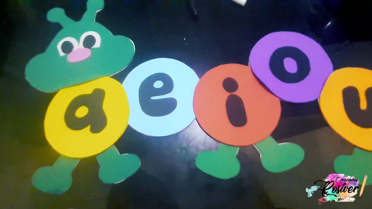 Como hacer un gusano de las vocales