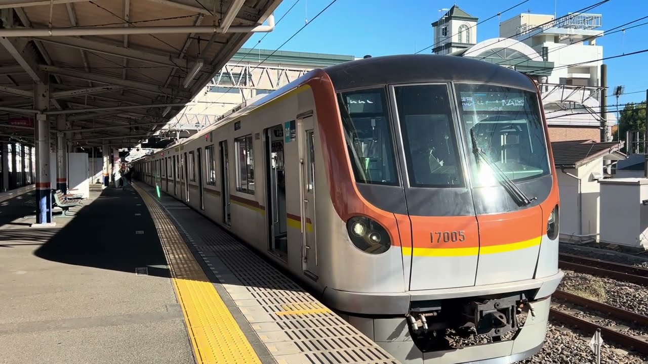 東京メトロ有楽町副都心線17000系17105編成がFライナー快速急行森林公園行きとして坂戸駅3番線を！発車！