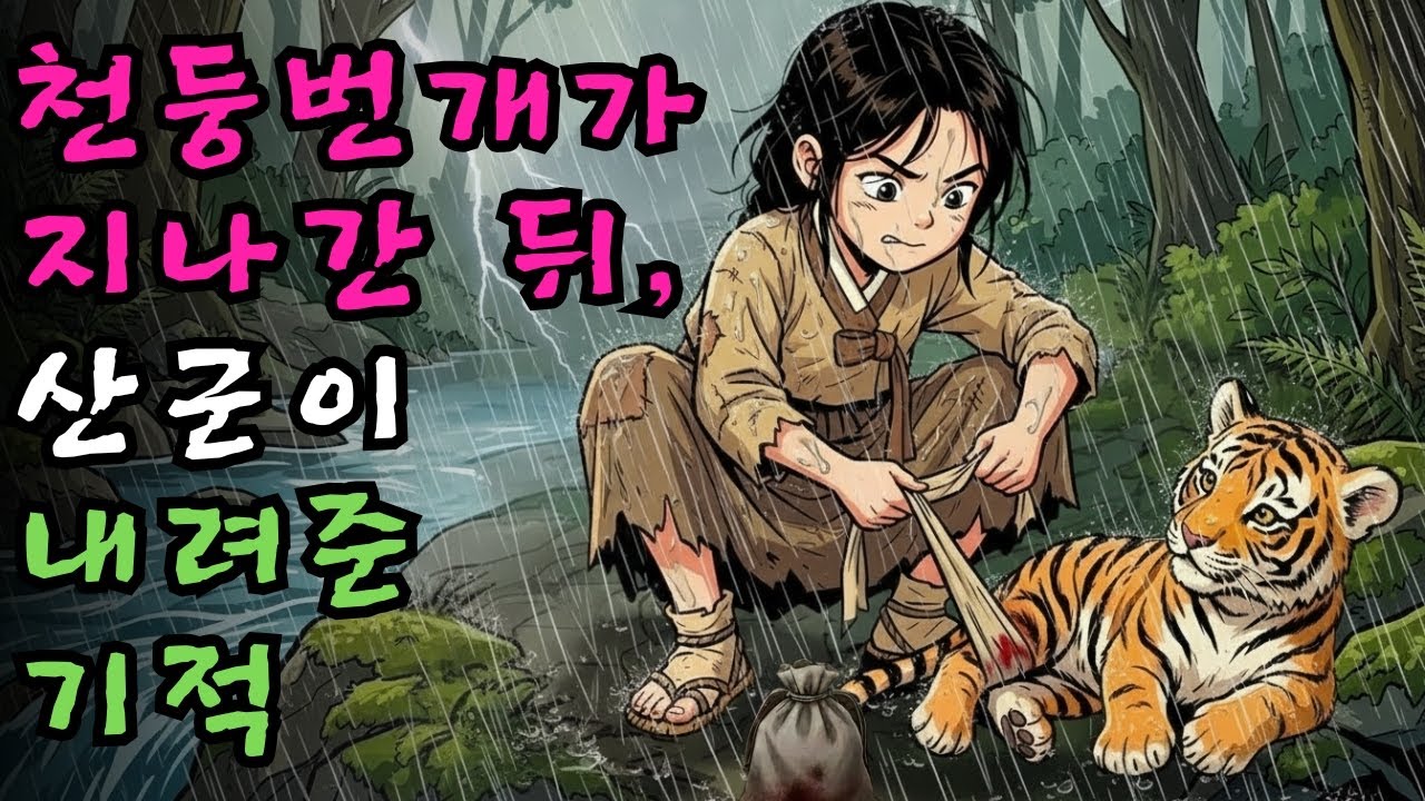 외면하지 않은 소녀, 상처 입은 아기 범이 물어온 기적 | 야담·민담·전설·설화·옛날이야기·청춘야담