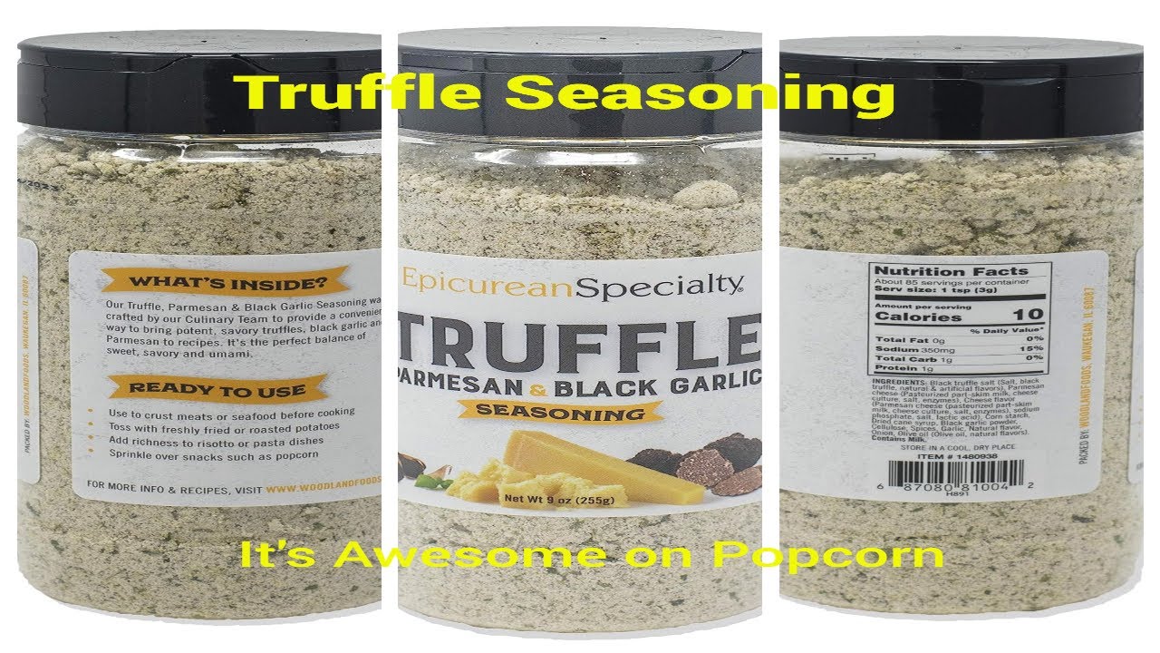 Truffle Parmesan and Black Garlic Seasoning on Popcorn #shorts