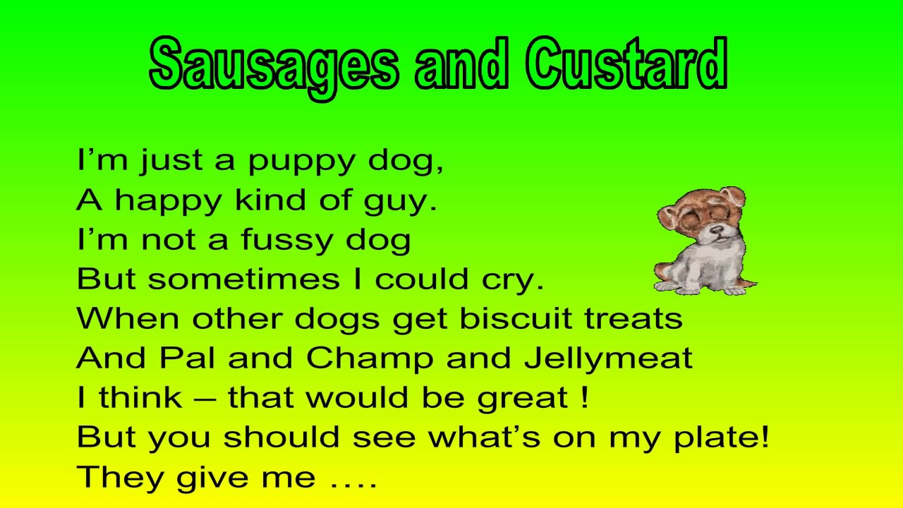 Sausages and Custard