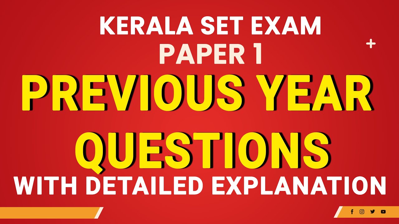 SET EXAM PAPER 1 Previous Year Questions With detailed explanation