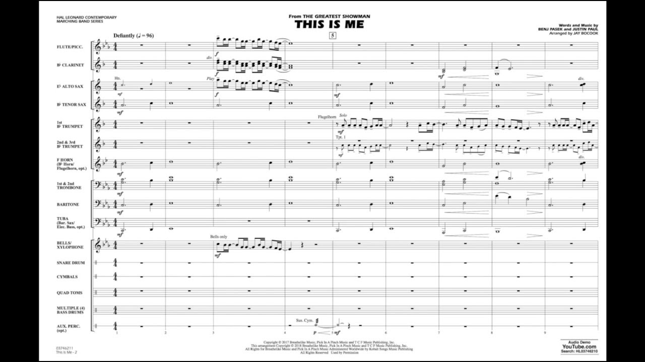 This Is Me (from The Greatest Showman) arr. Jay Bocook