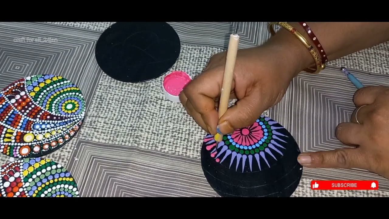 How to Make Dot Mandala COASTER | Dot Mandala Table Coaster | Tea Coasters | Mdf coasters