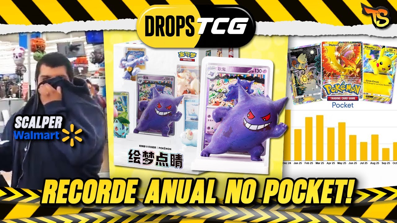 Walmart PERMITINDO Scalpers, RECORDE ANUAL no Pokémon Pocket e Produtos Inéditos Pokémon - Drops TCG