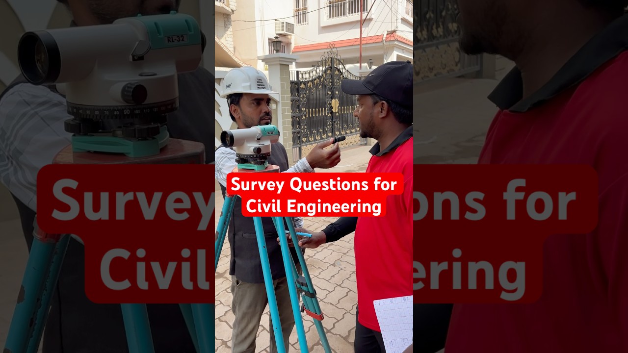Survey Questions for Civil Engineering | Land Surveyor Interview Questions|#landsurveying #autolevel