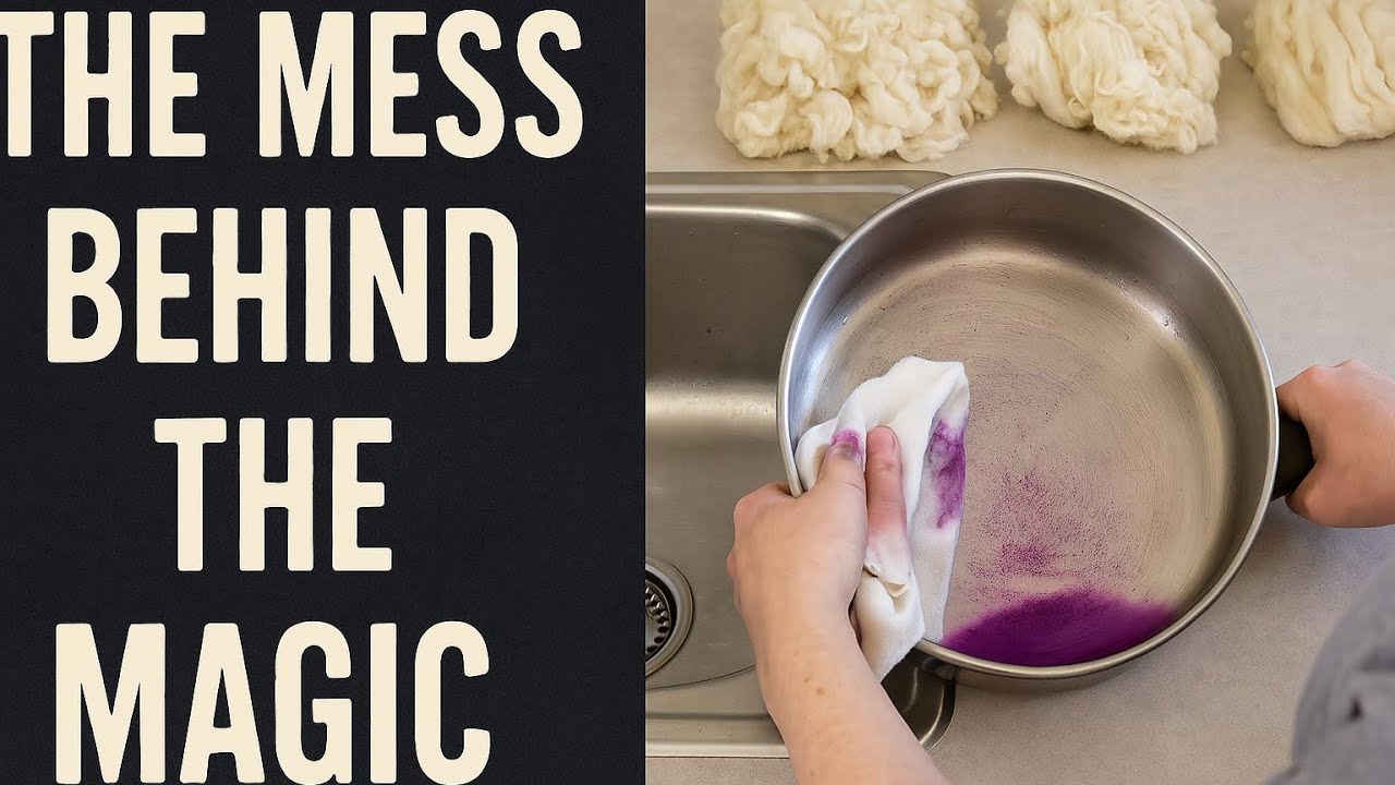 Cleaning Dye Pans & Prepping Wool: The Real Work Behind Dyeing