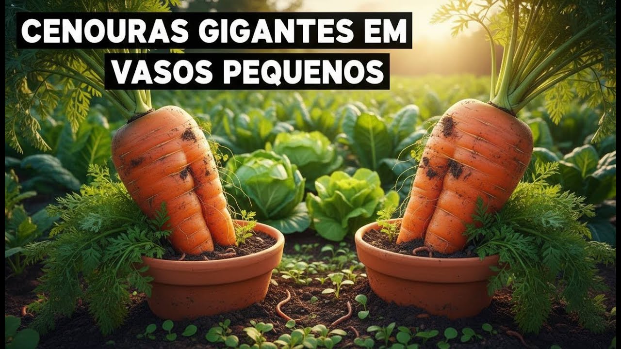 Cultivo de Cenouras de Sementes à Colheita em Pequenas Caixas