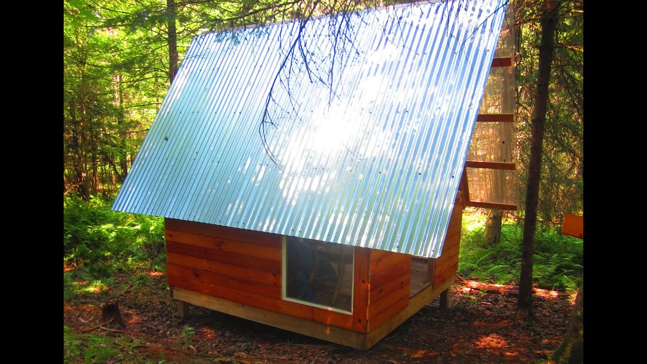 Deek's $300 Vermont A-Frame Cabin (Tiny House Workshop)- w/WOOD TURTLE sighting