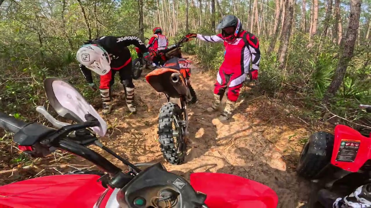Ocala Pipeline Trail Chase POV (9 Year old) PART 1