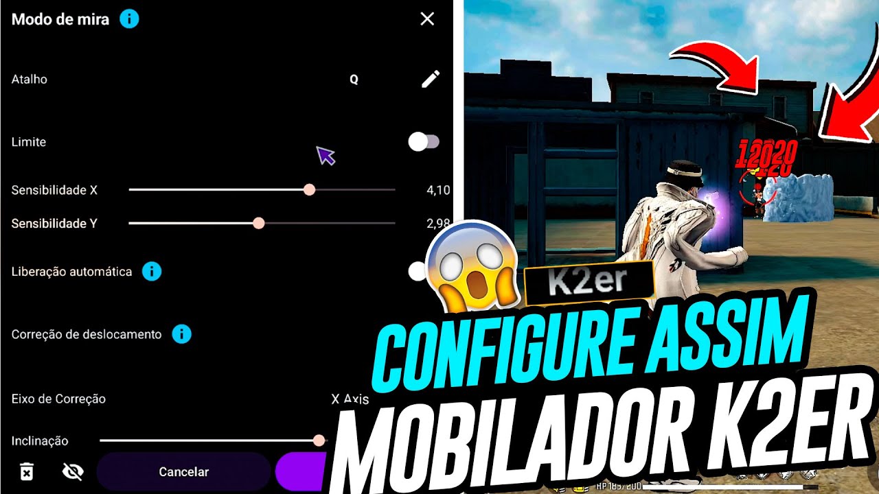 NOVO MOBILADOR K2er COM SENSI IGUAL EMULADOR, CONFIGUERE AGORA!!! 2025