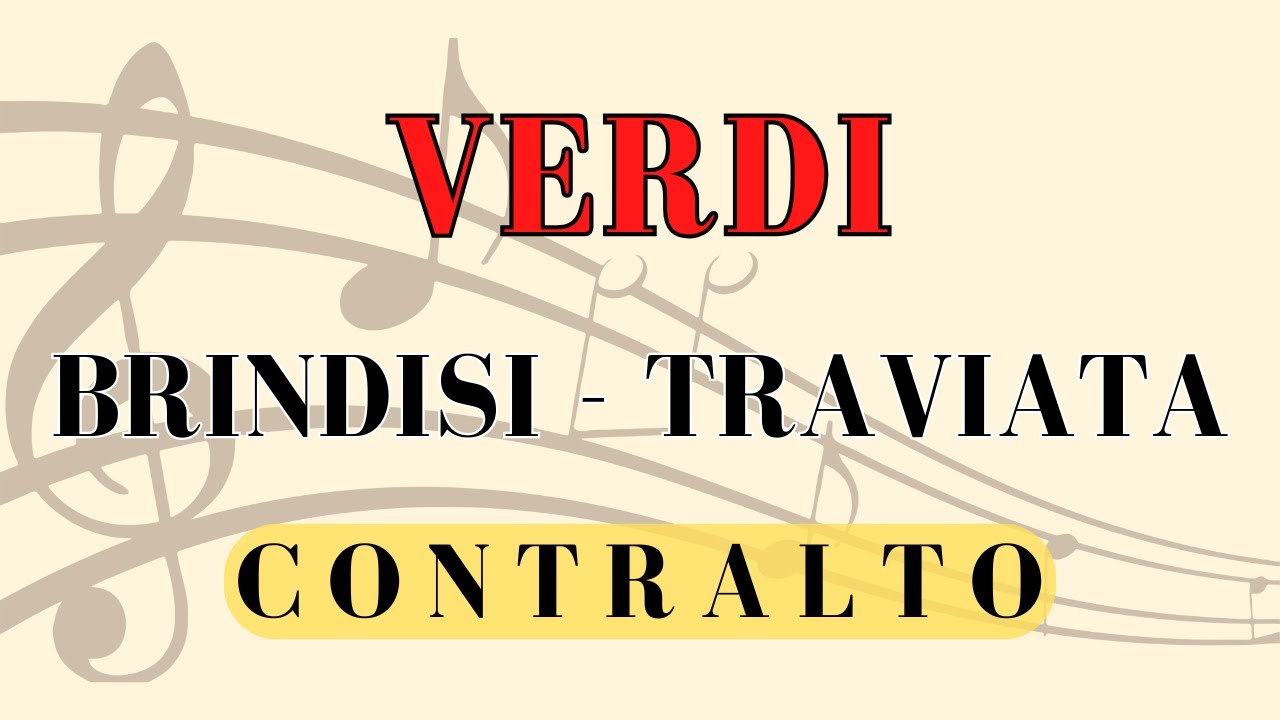 Verdi - Brindisi (Traviata), alto part