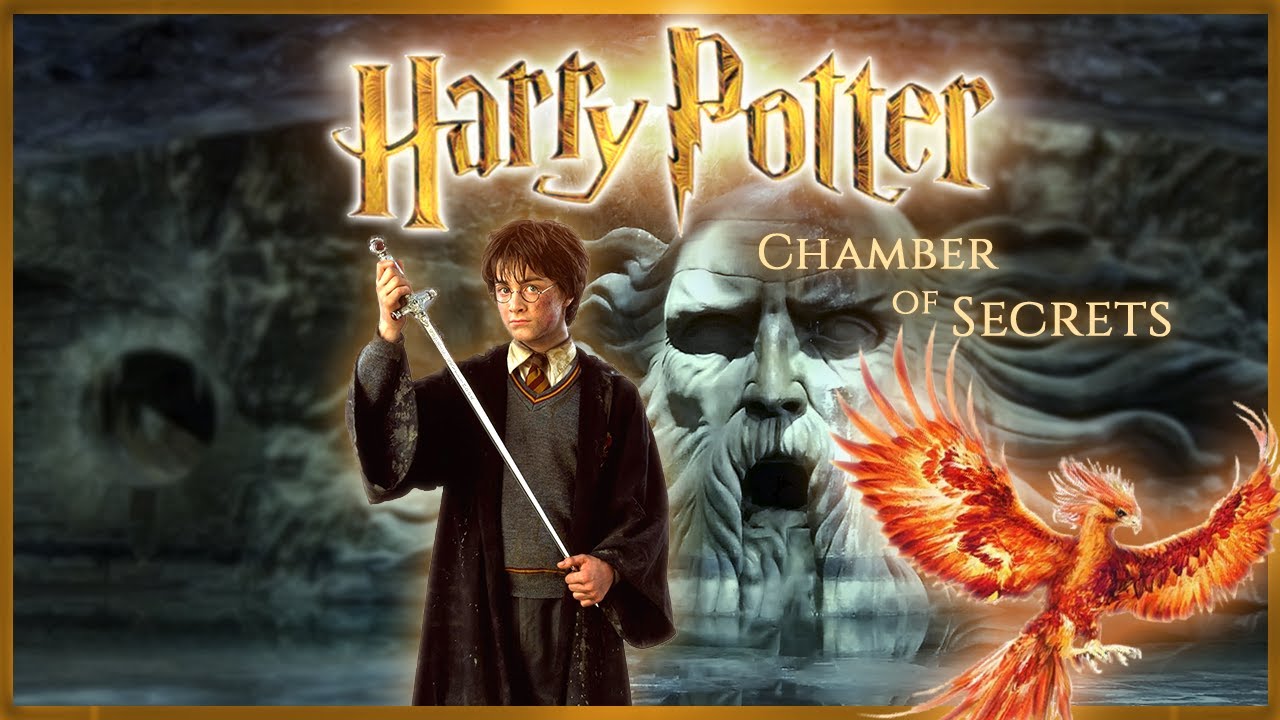 Chamber of Secrets 🐍 [ASMR] Harry Potter inspired Ambience ⋄ Cave, Water sounds + Fawkes Phoenix 🔥