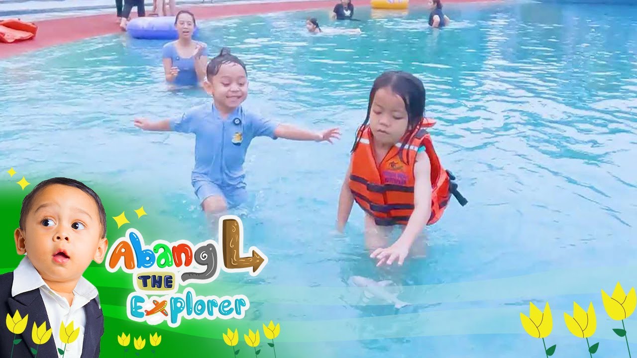 Ada Challenge! Abang L vs Naya Rebutan Ambil Hiu di Kolam Renang | Abang L The Explorer