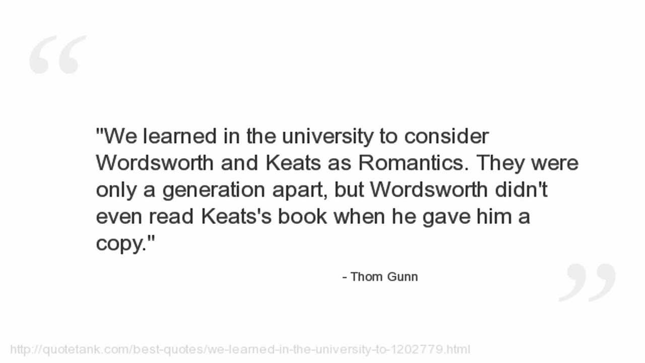 Thom Gunn Quotes