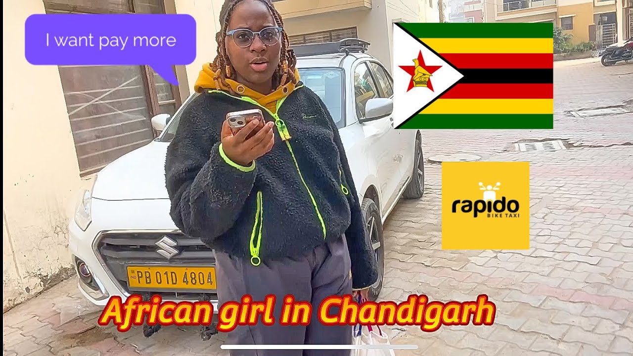 Отвожу африканскую (Зимбабве 🇿🇼) девушку в парикмахерскую в Хараре /Пенджаб/ Абхишек Карки /