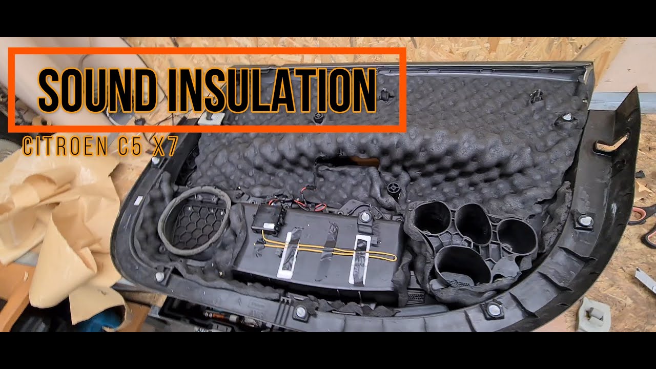 Sound insulation for door panels