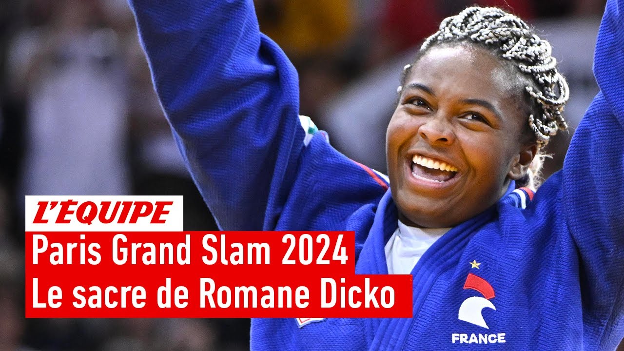 Paris Grand Slam 2024 - Insatiable, la Française Romane Dicko remporte la médaille d'or en +78kg