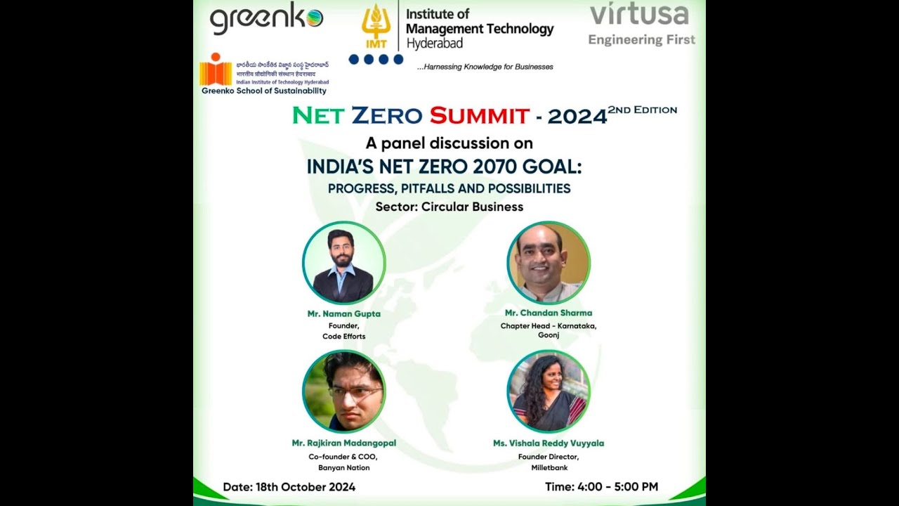 India’s Net Zero 2070 Goal: Progress, Pitfalls, and Possibilities - Panel 4