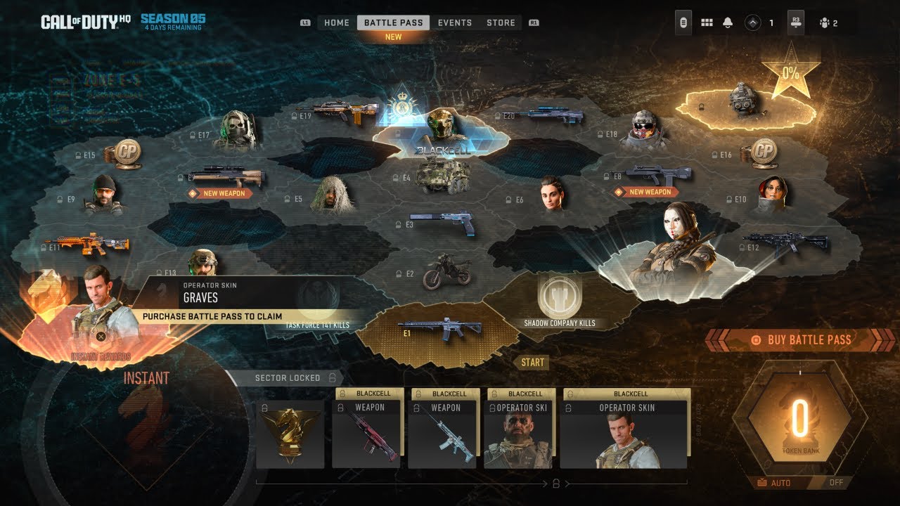 The MW2 Season 5 Battlepass Rewards, Tier 100 & Universal Blueprints (NEW Operators Skins & Bundles)