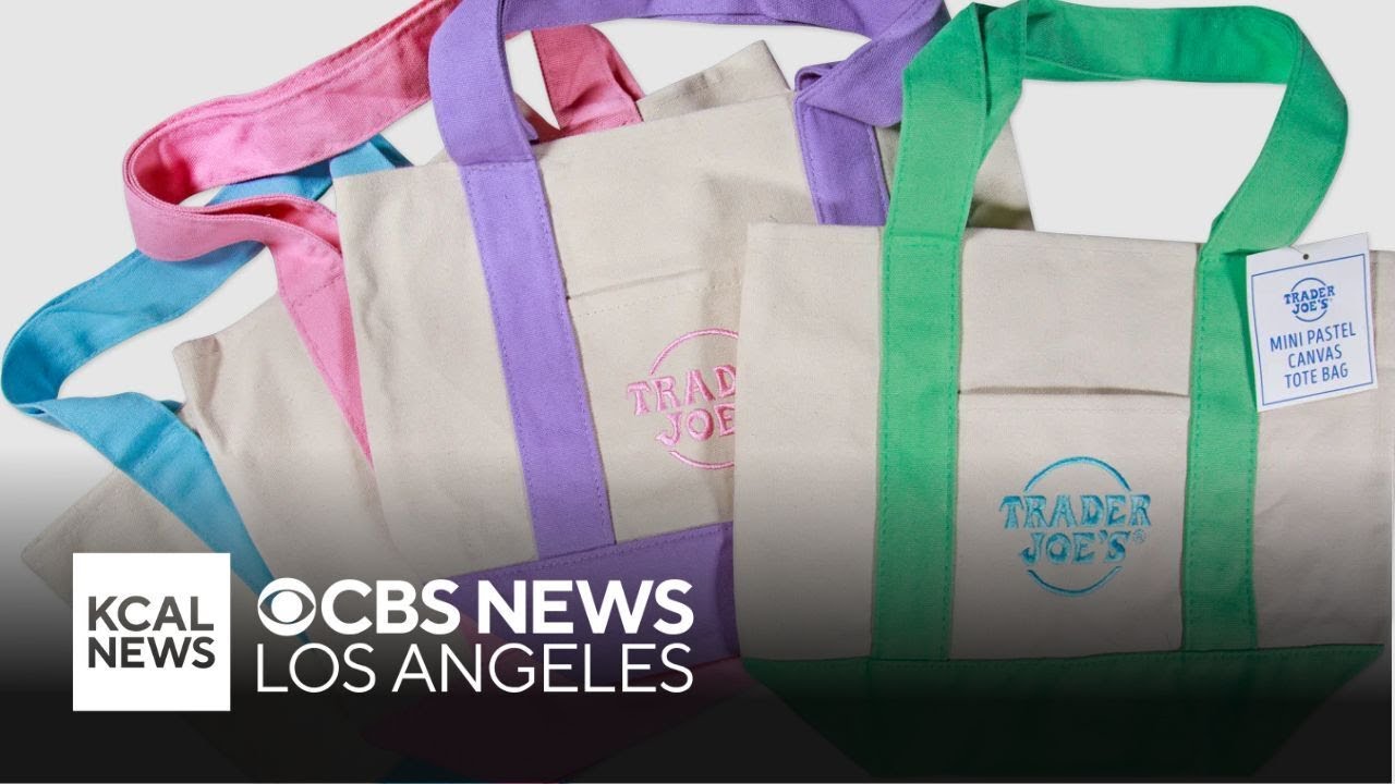 Viral Trader Joe's mini totes are back in spring pastel colors