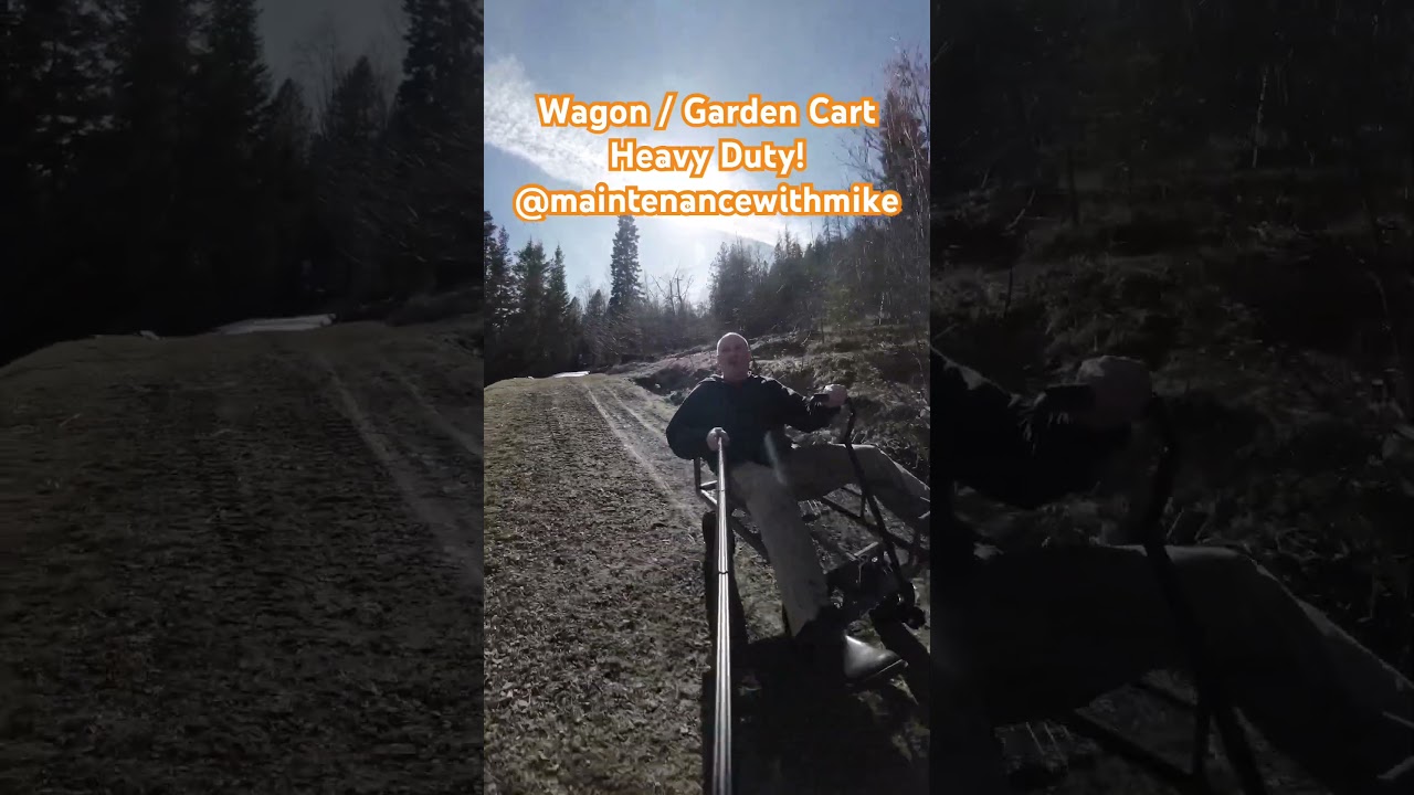 VevoHome Heavy Duty Garden Cart/Wagon.  Full Build Video @maintenancewithmike
