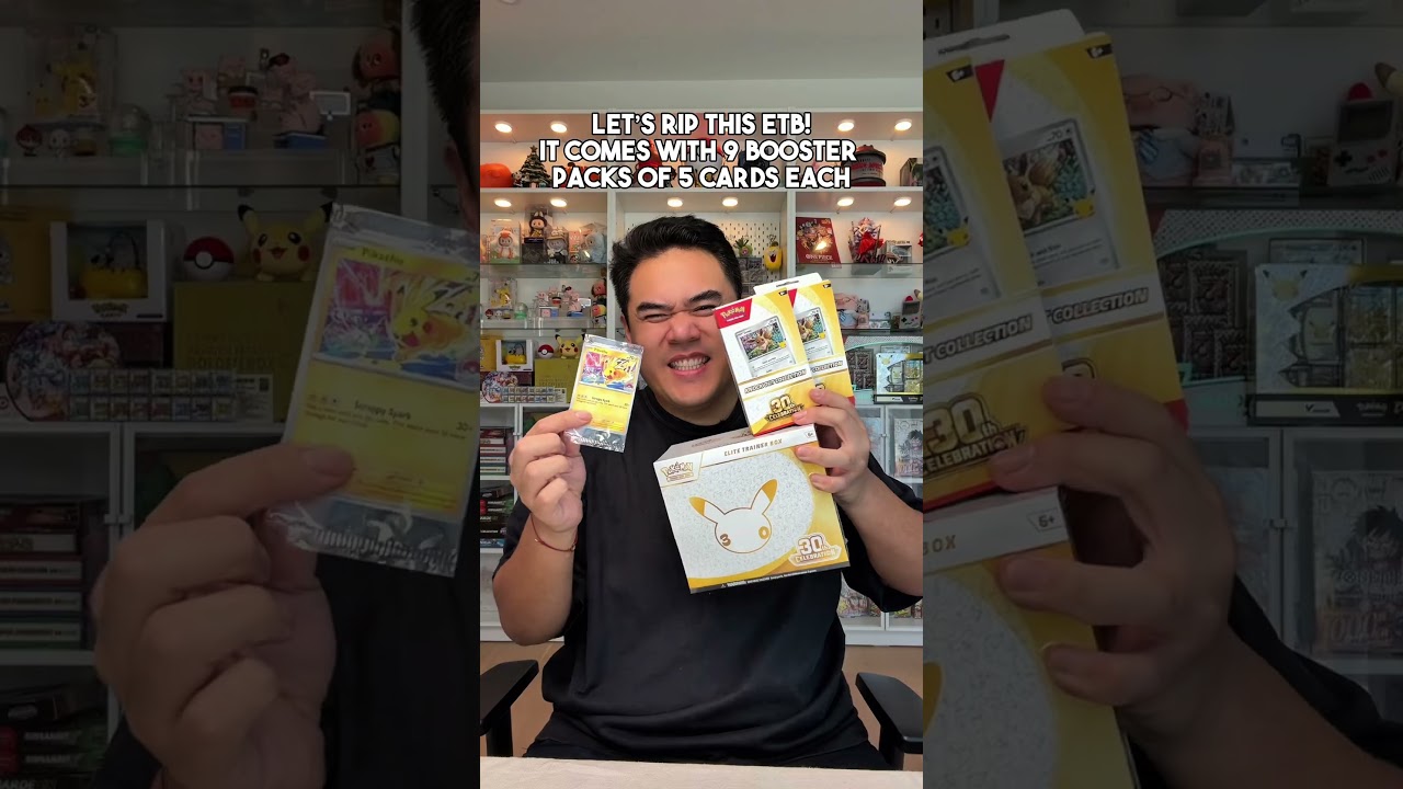 Распаковка #pokemon30thanniversary #etb #pokemontcg @pokemon @ebgamesau обожаю промо-карту #pikachu