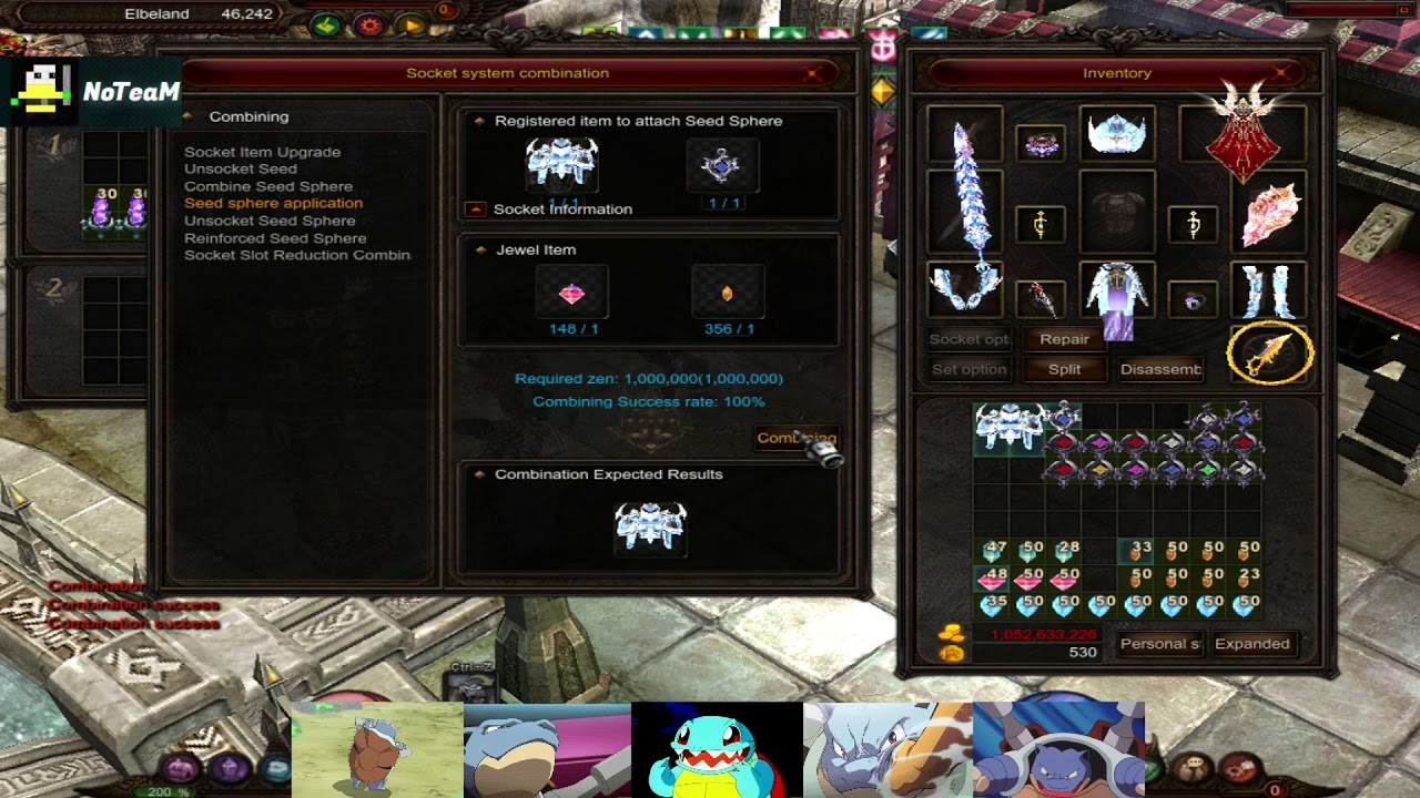 Upeando Seed a Lvl9 + Bonus 31/33 Item +5 Sockets Armor LEGEND MU