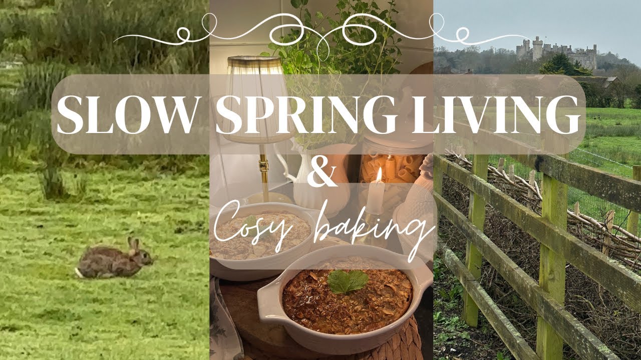 Experience a Soft Spring Morning in the English Countryside 🕯️🐇 Slow Living Routine & Cozy Baking