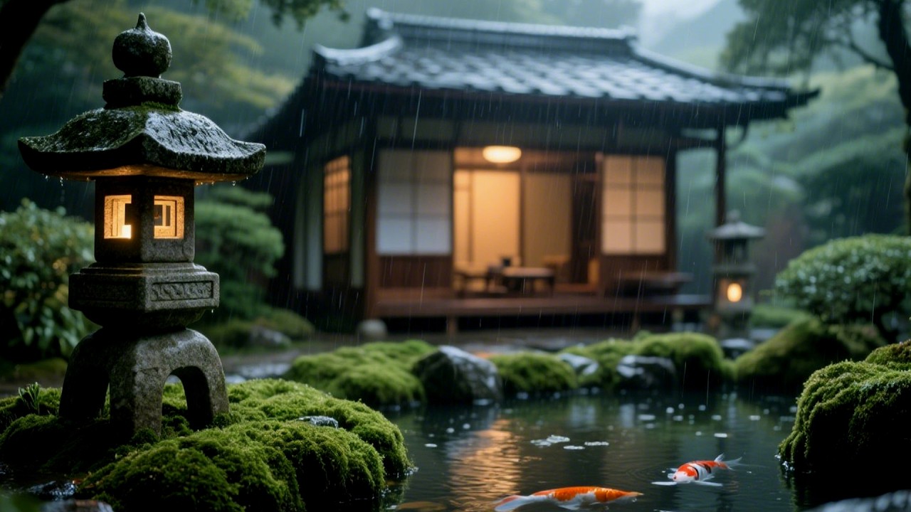 SLEEPSTREAM WITH NATURE RAIN SOUNDS AND FAST PIANO PLAYING FOR A CALMING NIGHT ROUTINE